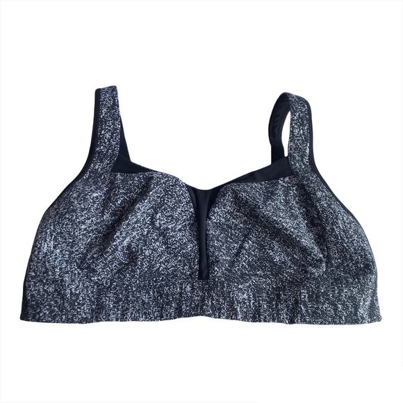 Lululemon Ta Ta Tamer III Rio Mist White Black Size 36 Sports Bra Multiway Top - Picture 14 of 16